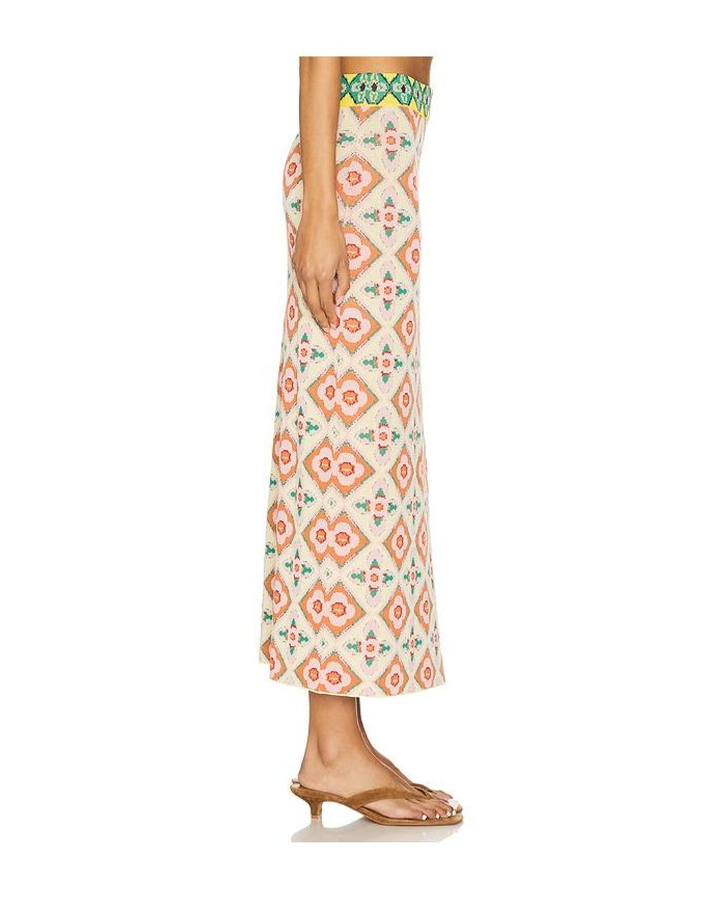MISA Los Angles White Gwen Skirt