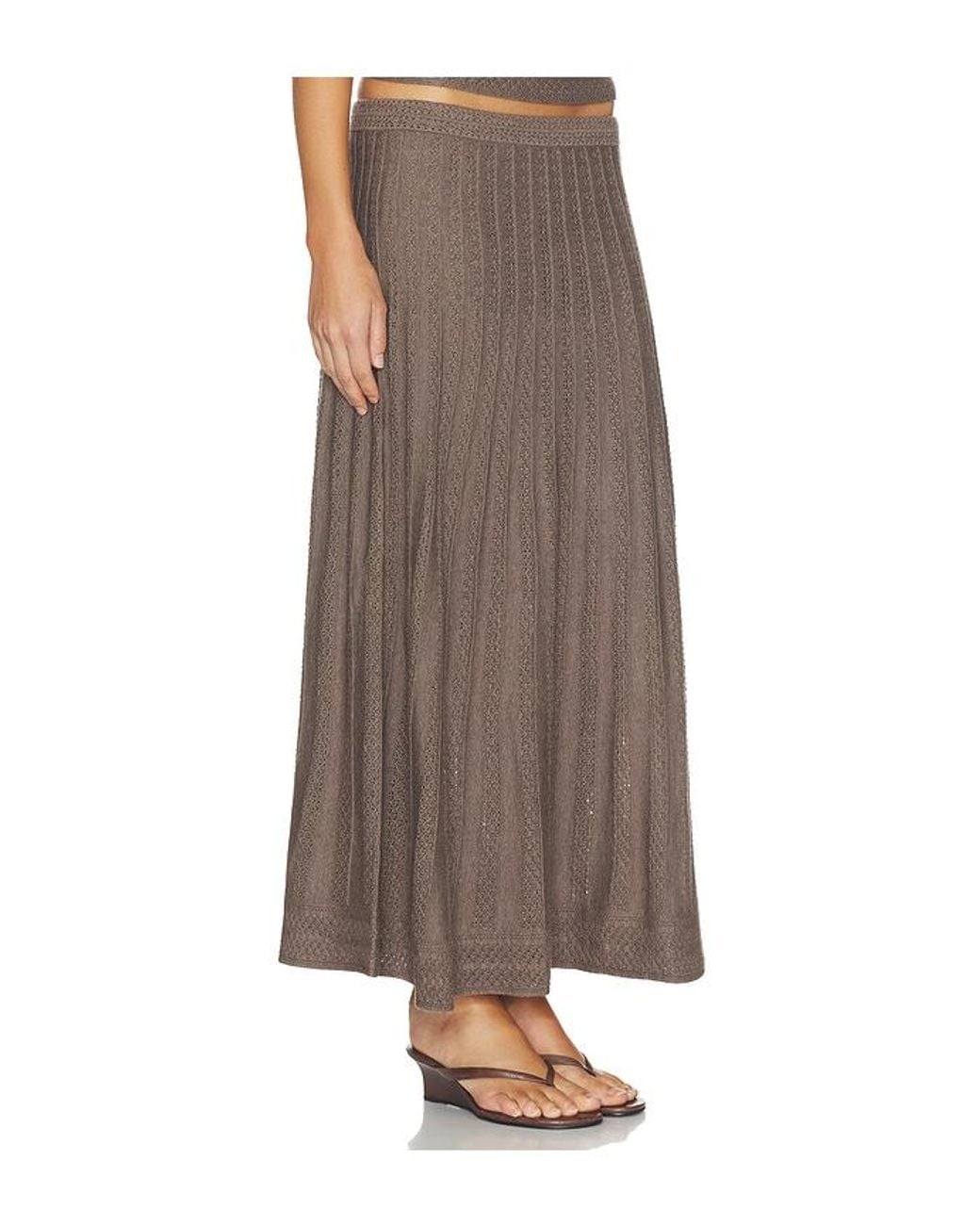 Ba&sh Brown Doha Skirt