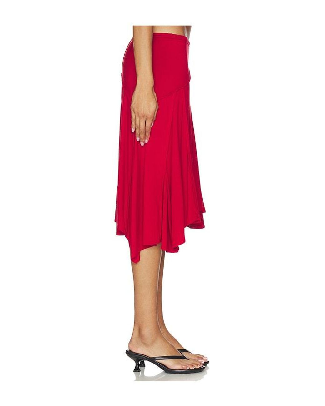 With Jean Red X Revolve Sharni Skirt