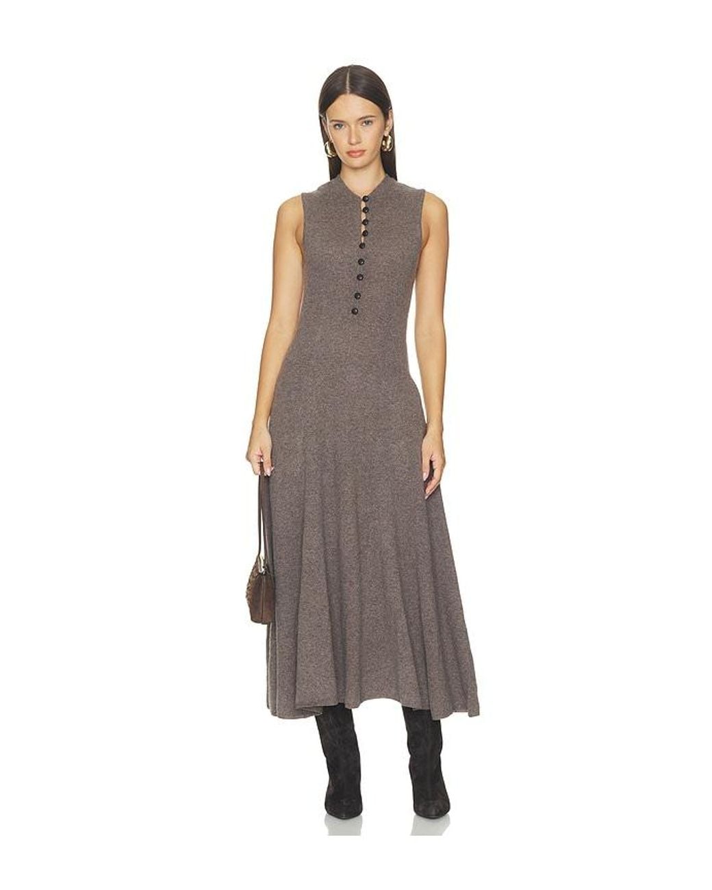 NAADAM Brown Cashmino Reversible Dress
