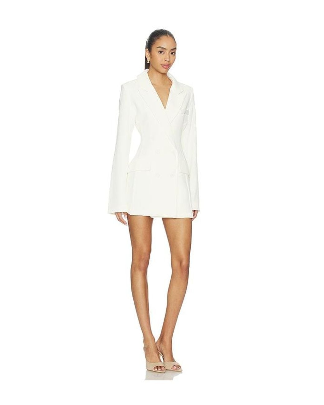 SNDY'S White Ryan Blazer Dress