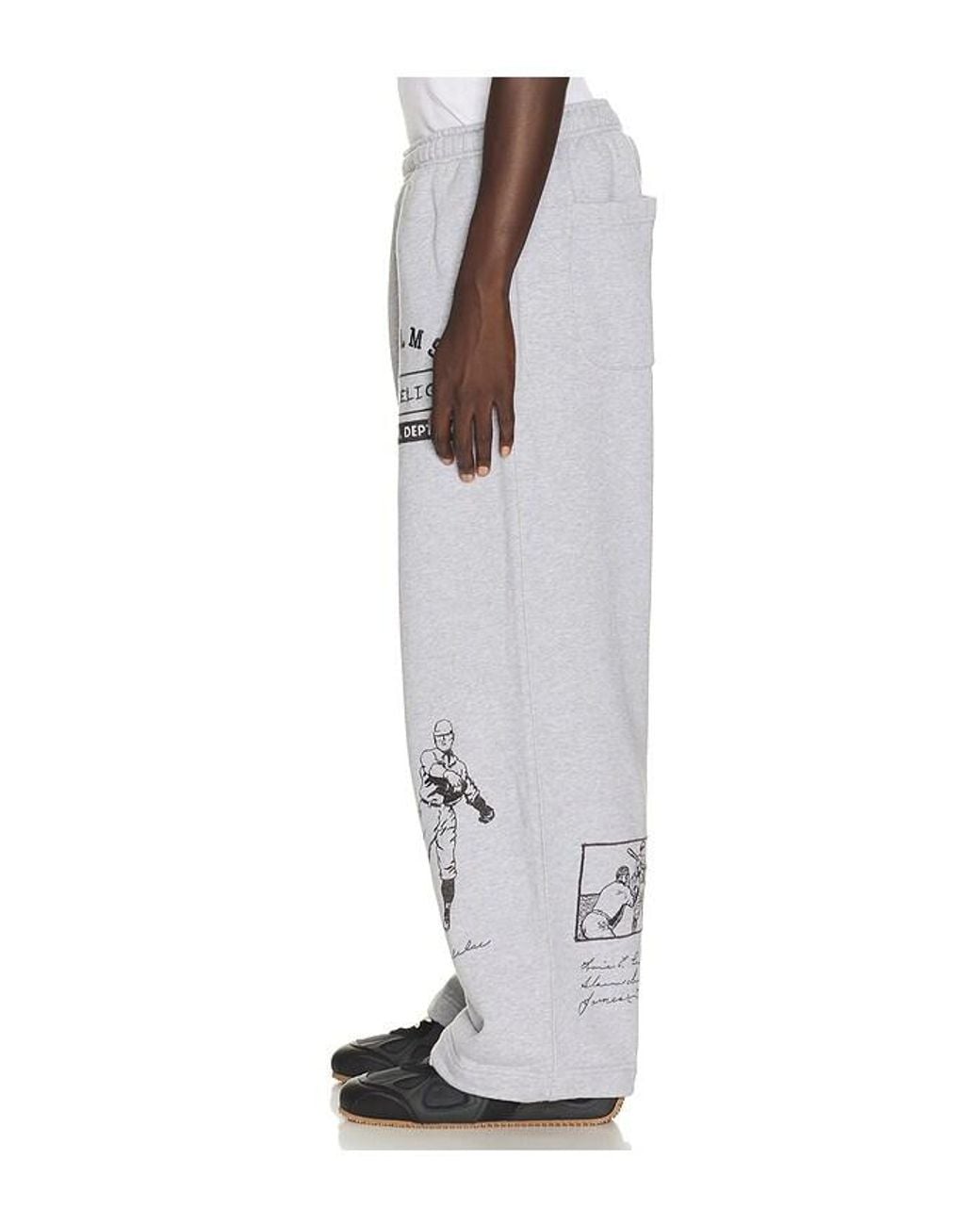 Samuel Zelig White Varsity Sweatpant for men