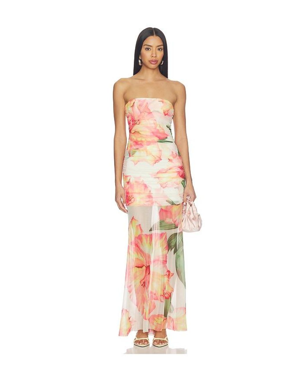 Amanda Uprichard White Leo Maxi Dress