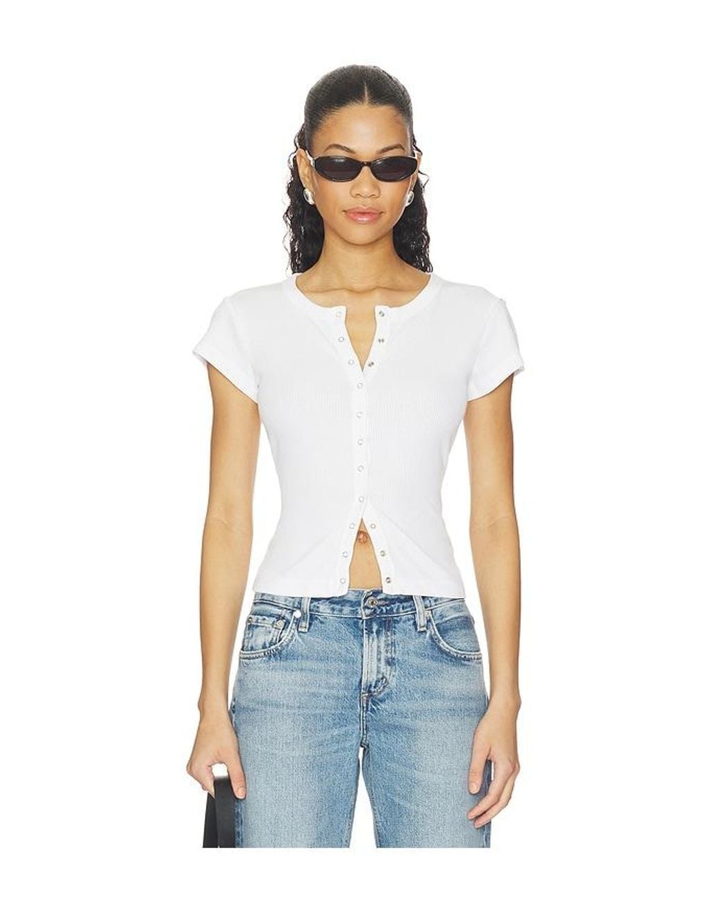 Citizens of Humanity Blue Tabi Short Sleeve Cardigan
