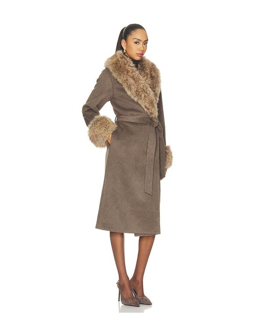 Jonathan Simkhai Natural Kinsley Belted Long Coat