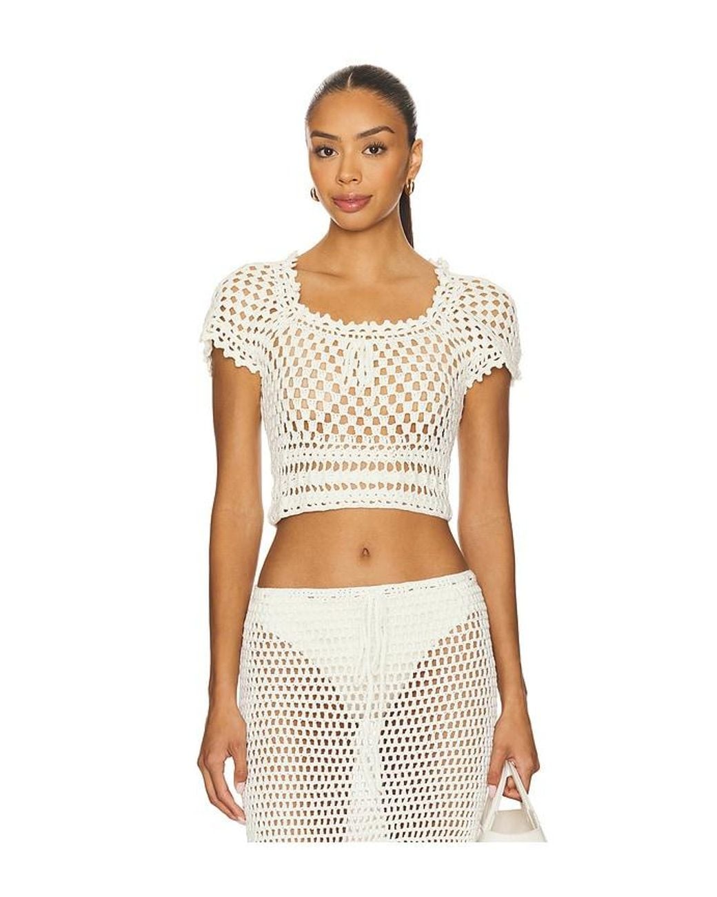 MORE TO COME White Aulani Top