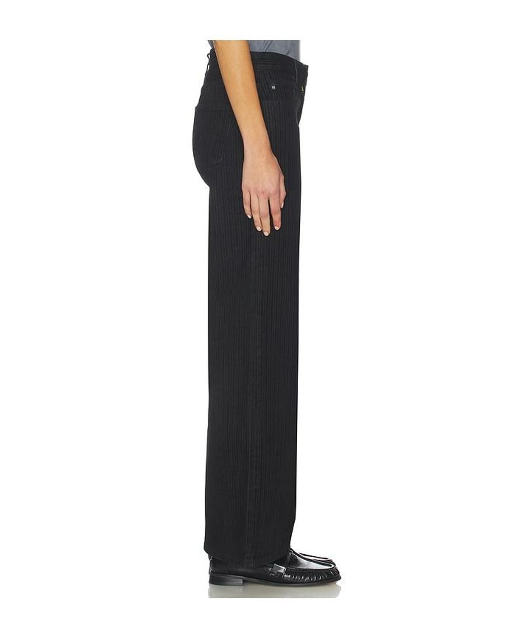 AG Jeans Black Saige Wide Jeans