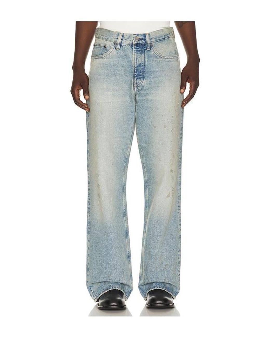 sunflower Blue Relaxed Boot Cut Jean for men