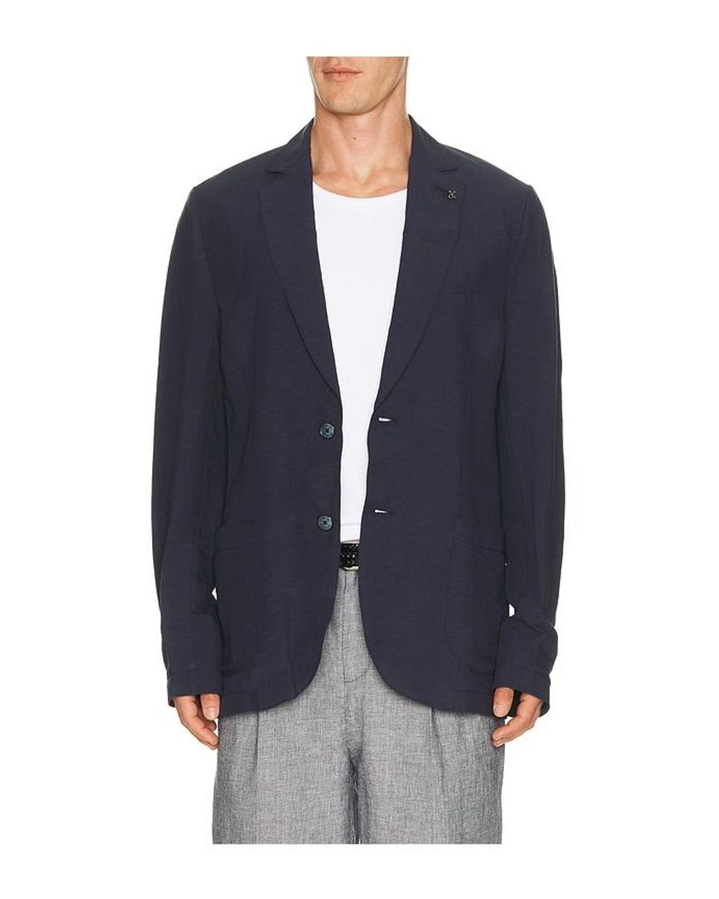 DISTRETTO12 Blue Certo Blazer for men