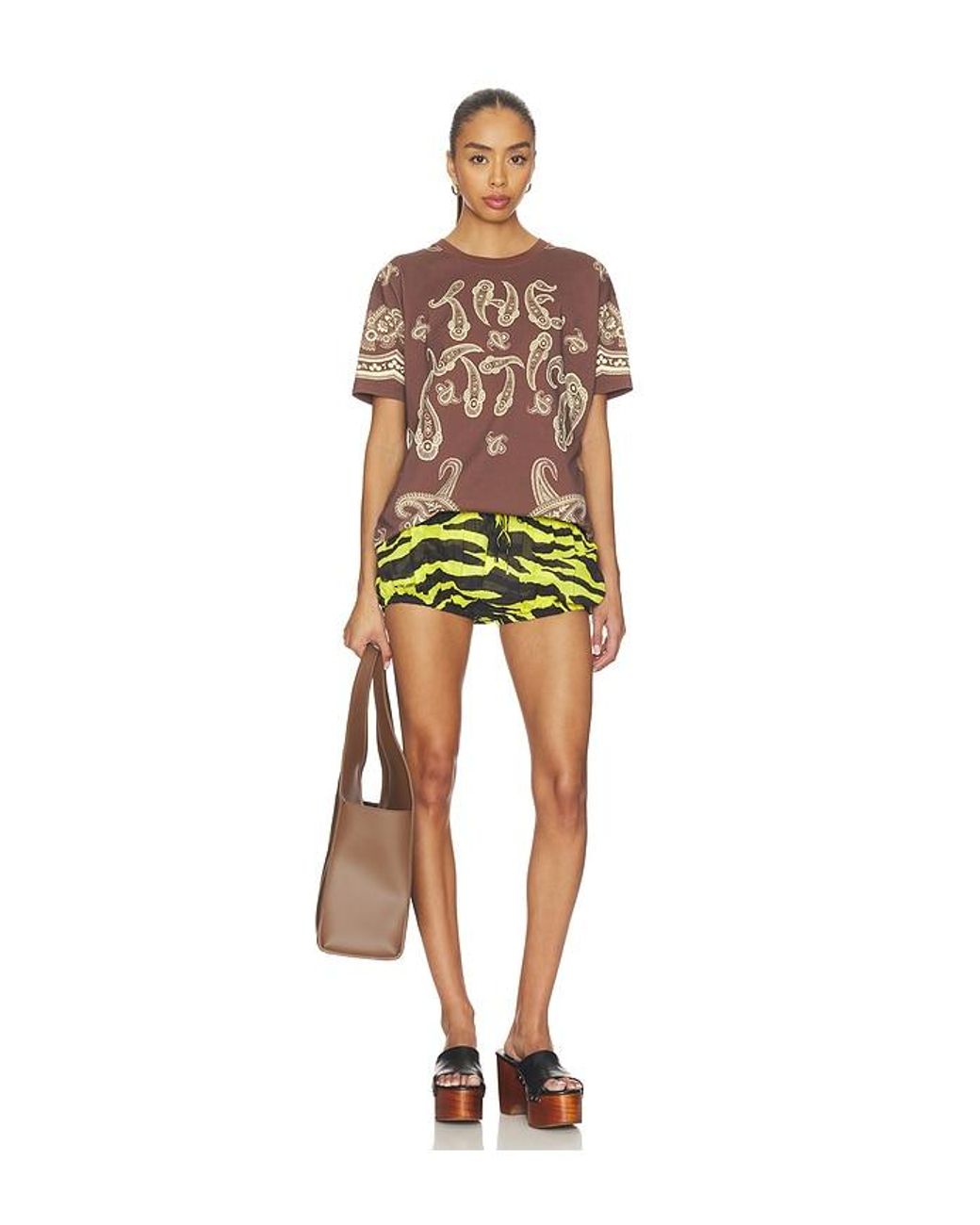 The Attico Multicolor Paisley T-Shirt