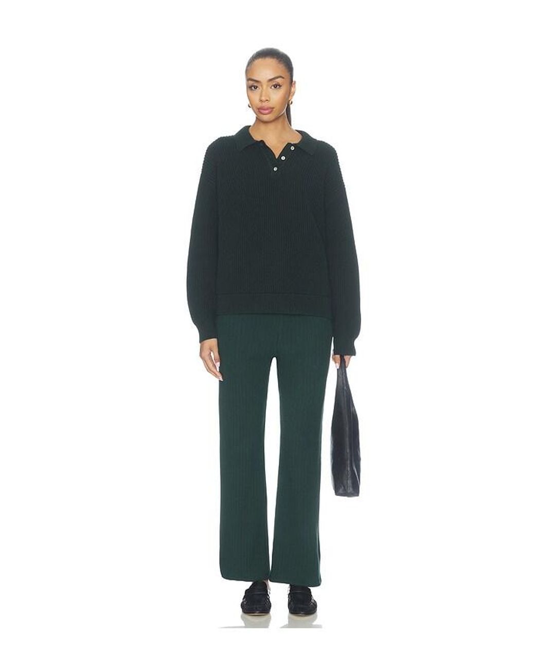 DONNI. Blue The Sweater Rib Simple Pant