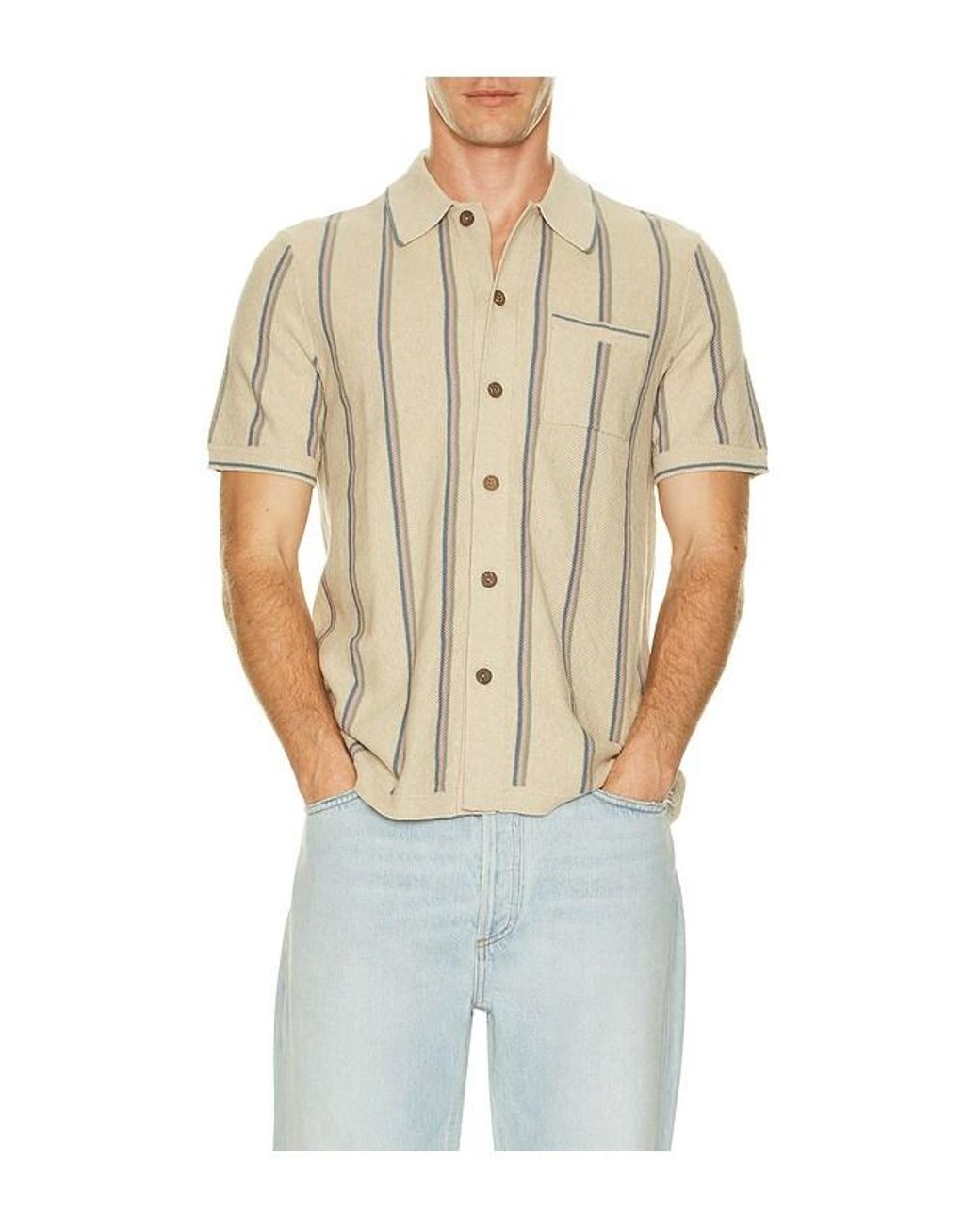 PULL en Cream Faherty Brand pour homme en coloris White