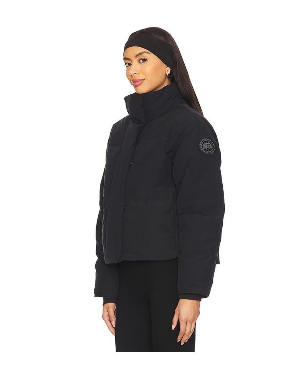 Canada Goose Black Grandview Cropped Jacket