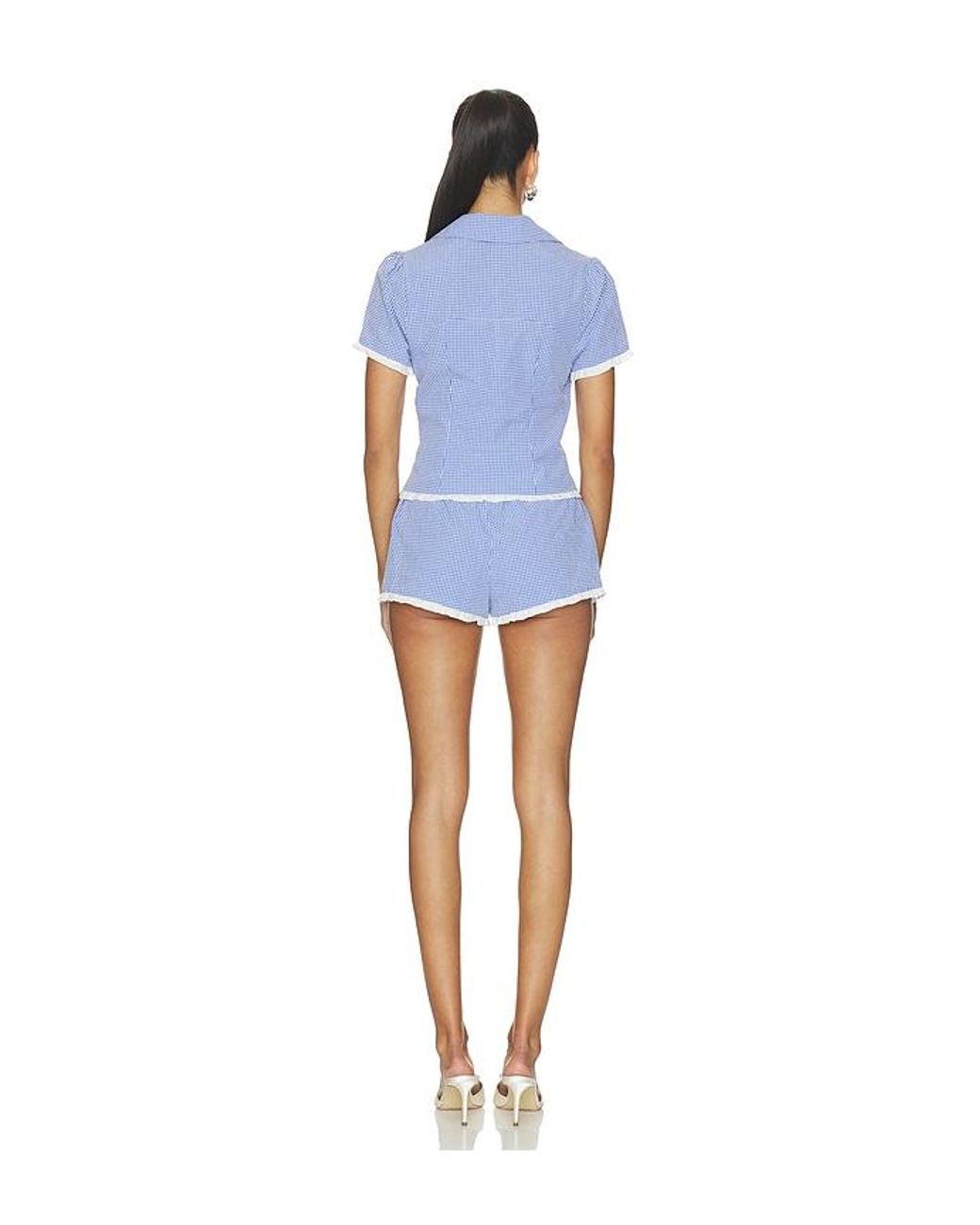 MORE TO COME Blue Kyla Short Set