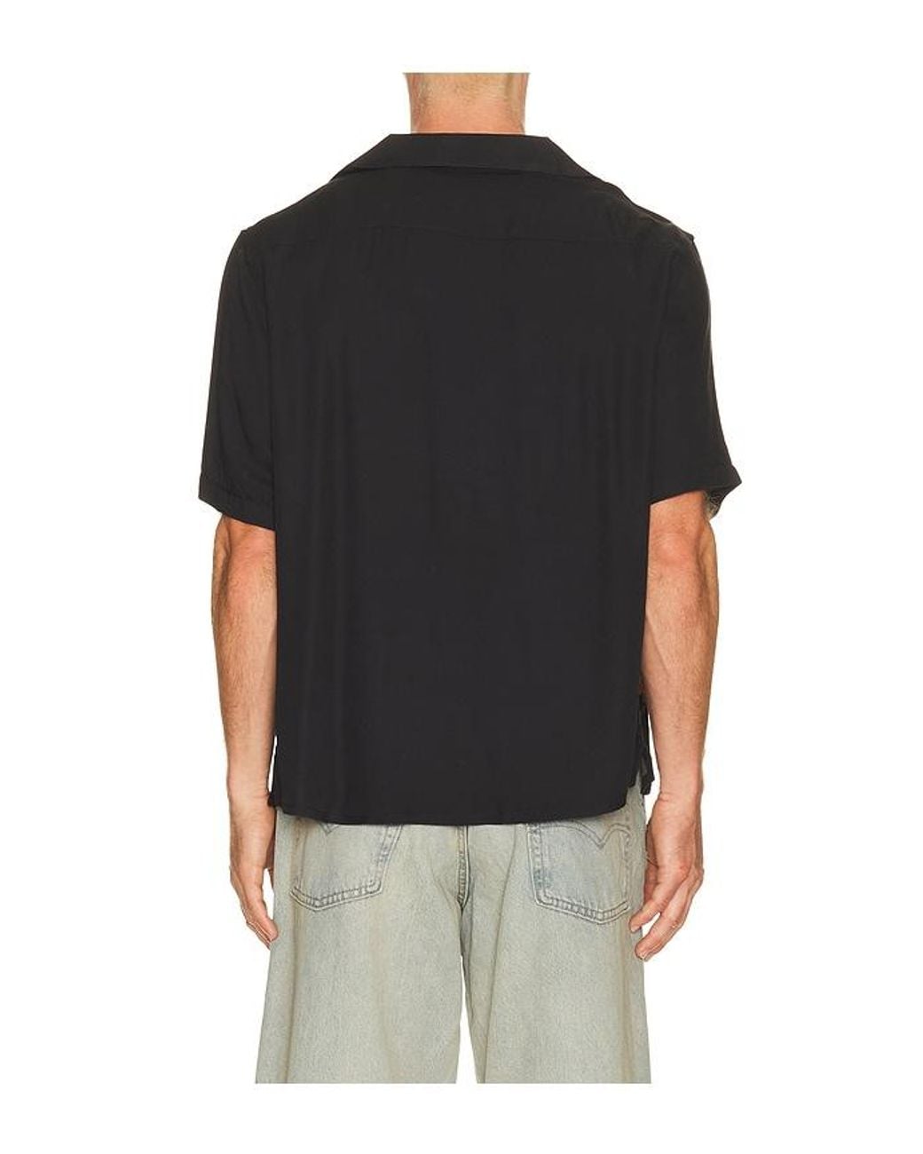AllSaints Black Parsons Shirt for men
