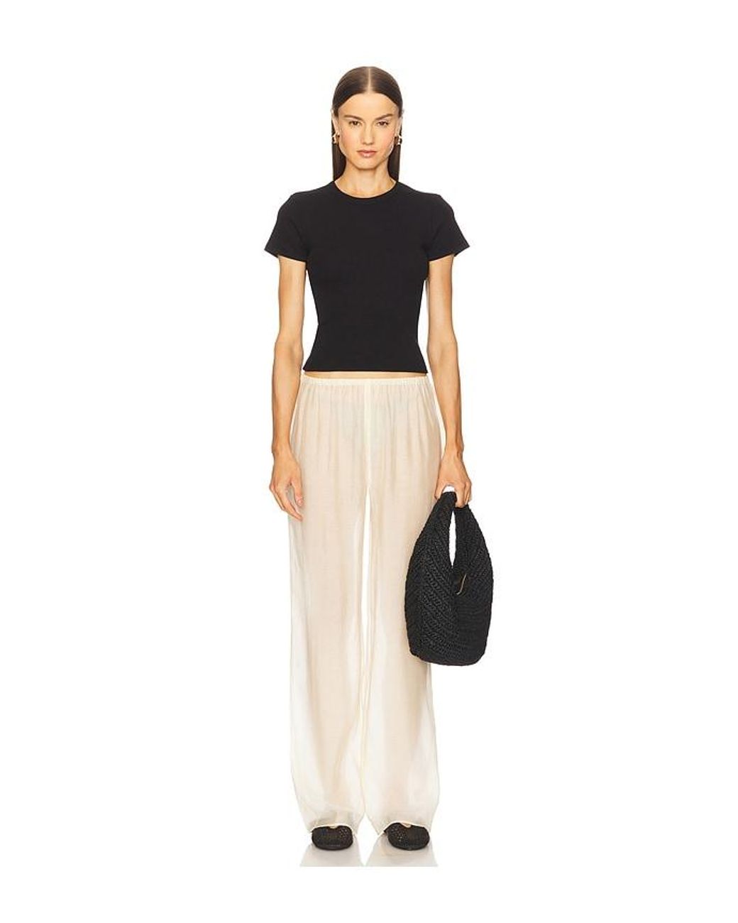Leset Black Kelly Slim Fit Tee