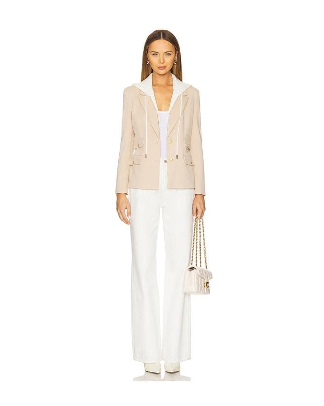 Central Park West Natural Nautical Dickey Blazer