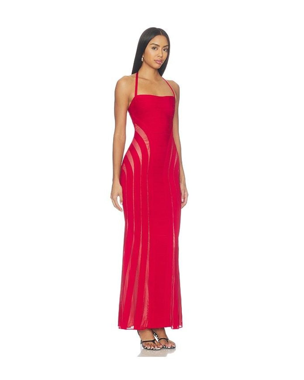 Hervé Léger Red The Katie Gown