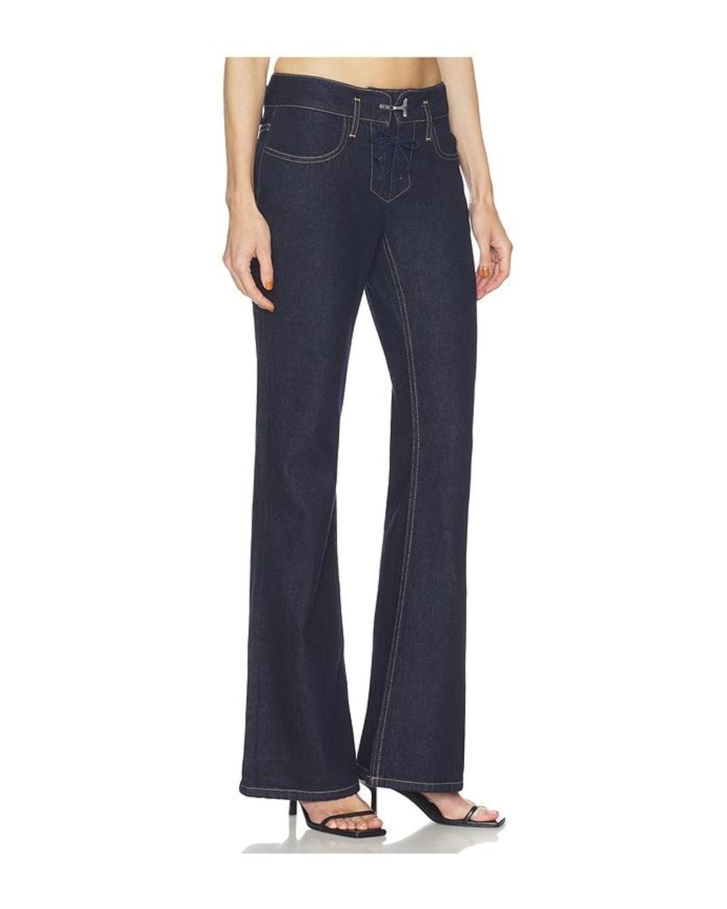 HAELO Blue Low Waist Retro Jean