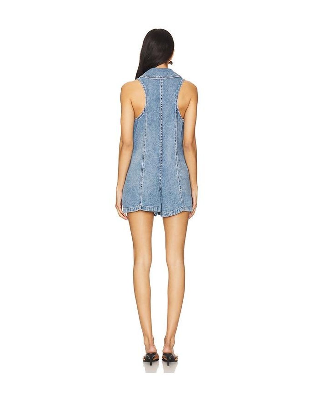 Free People Blue X Revolve Dover Playsuit