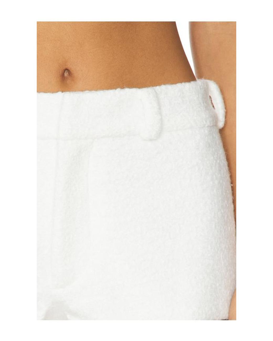 Amanda Uprichard White Caresse Shorts