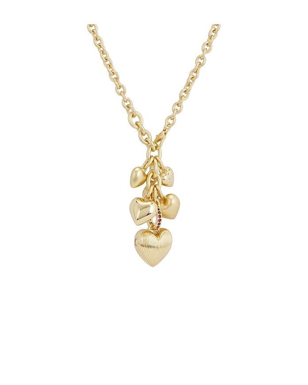 Roxanne Assoulin Metallic The Family Of Hearts Pendant Necklace