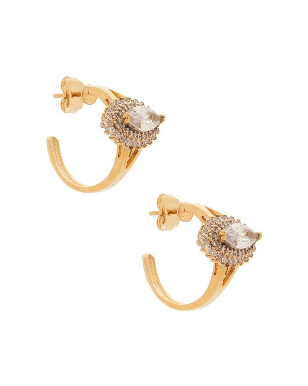 Anton Heunis Metallic Post Ring Earrings