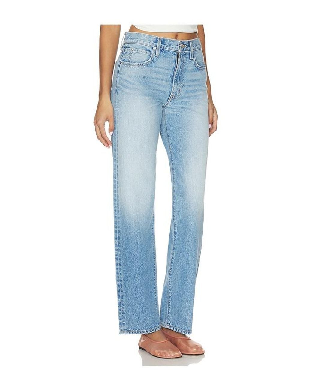 SLVRLAKE Denim Blue Kendra Straight Leg Jeans