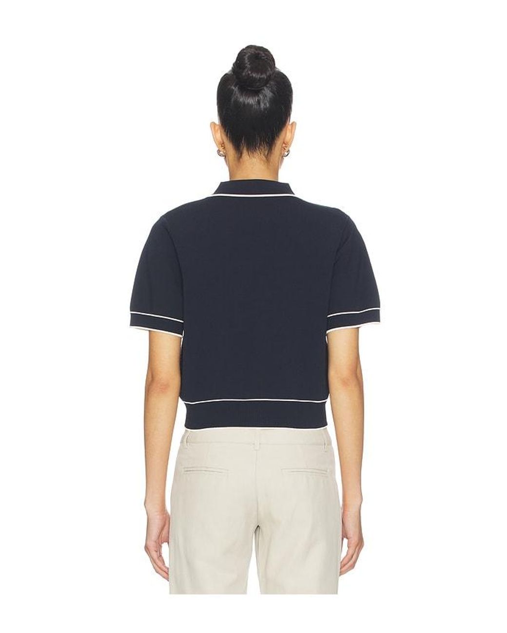 Malbon Blue Jacqueline Polo Top