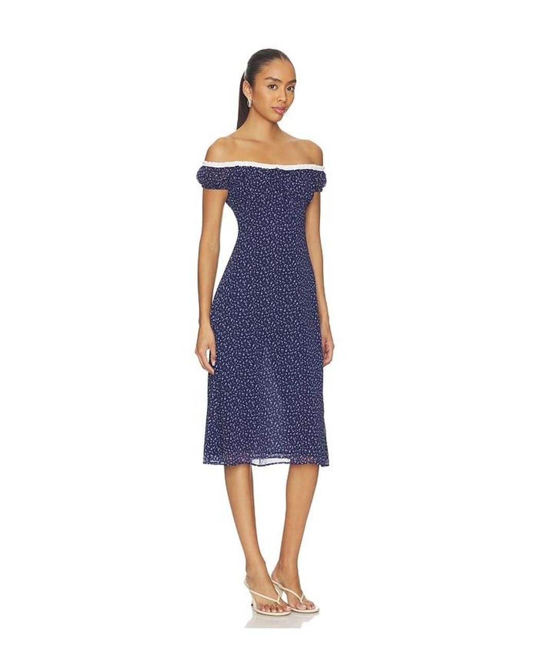 GUIZIO Blue Rocello Dress