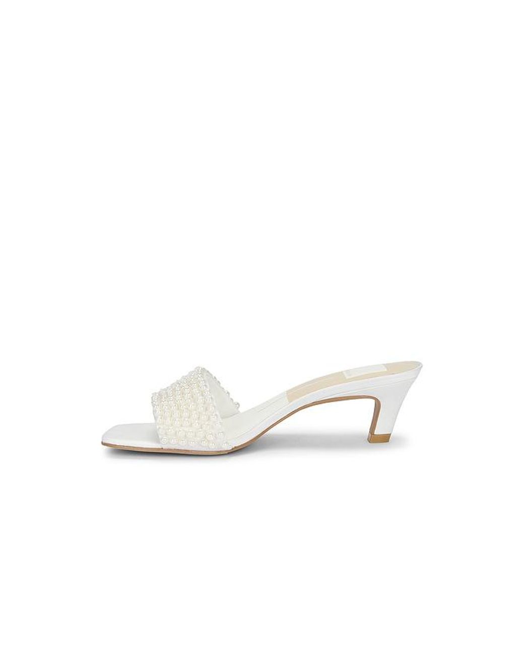 Dolce Vita White Rexa Pearl Heel