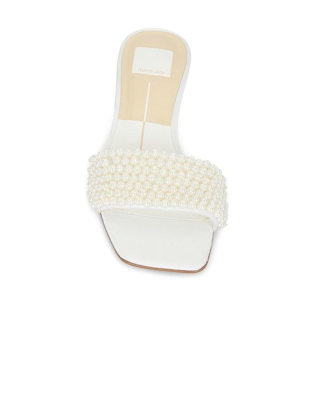 Dolce Vita White Rexa Pearl Heel