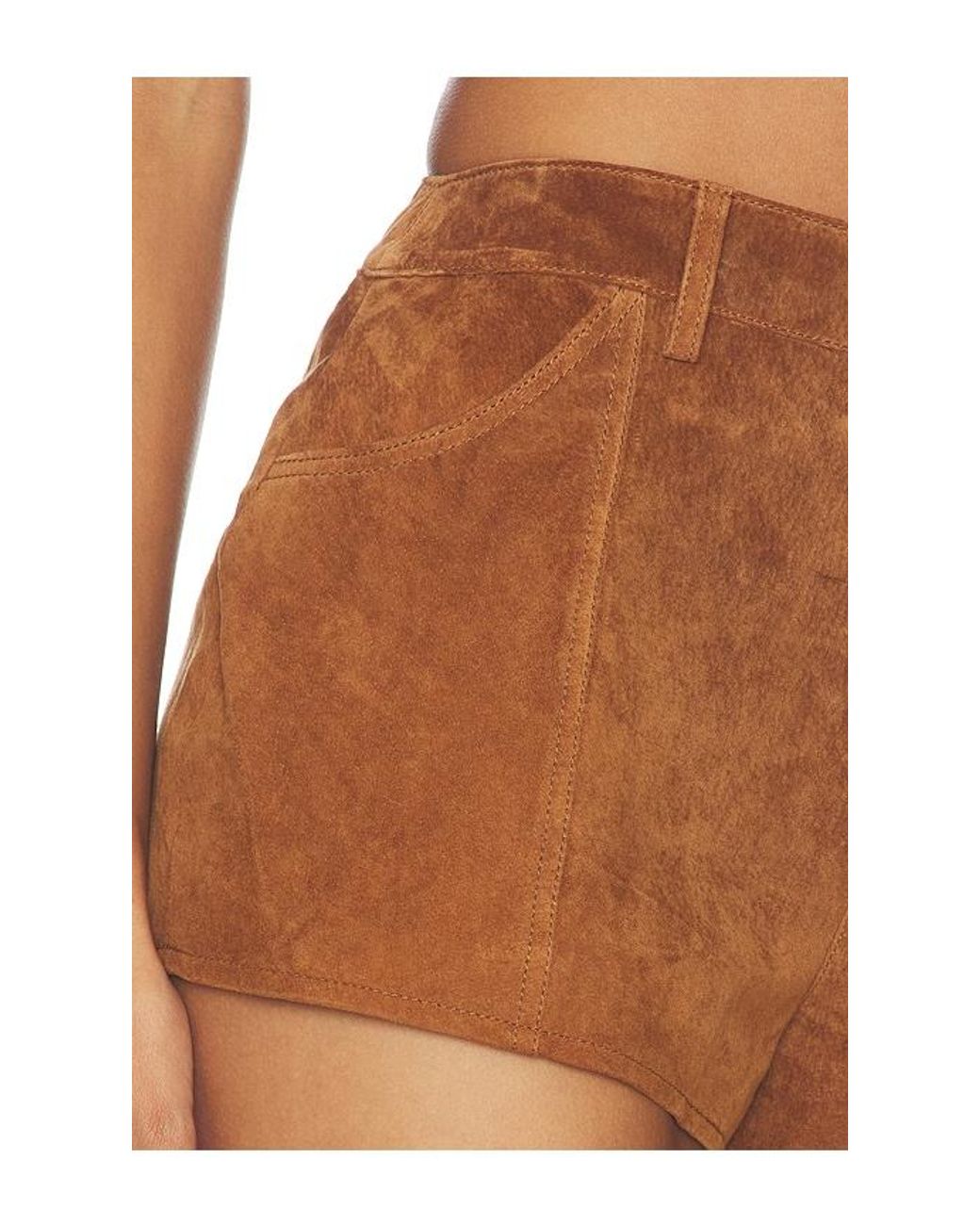 Central Park West Multicolor Odessa Genuine Suede Short