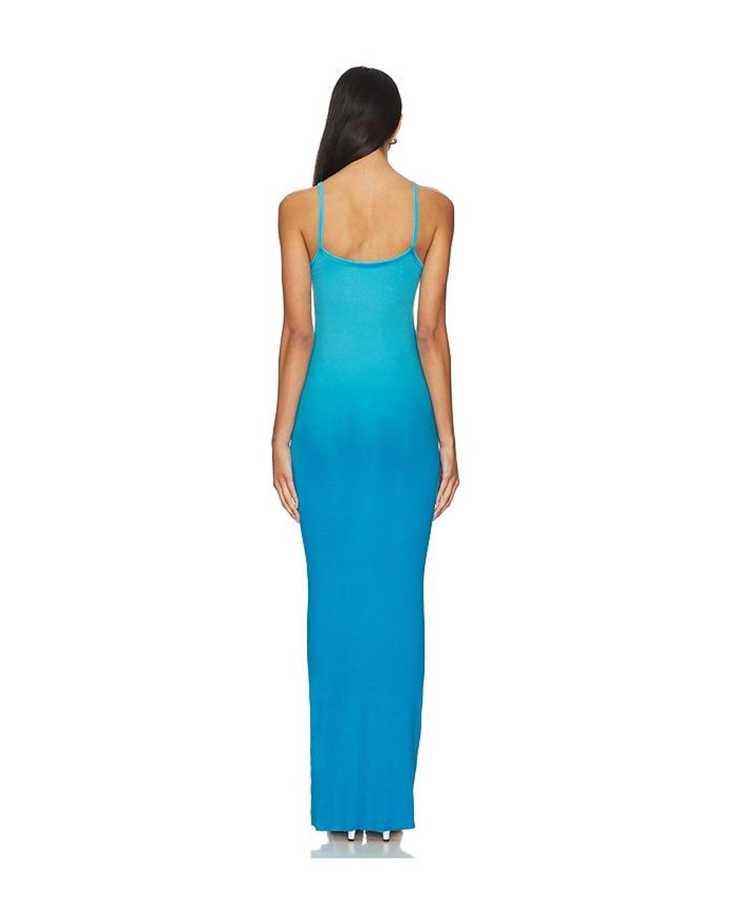 Cotton Citizen Blue Verona Spaghetti Maxi Dress