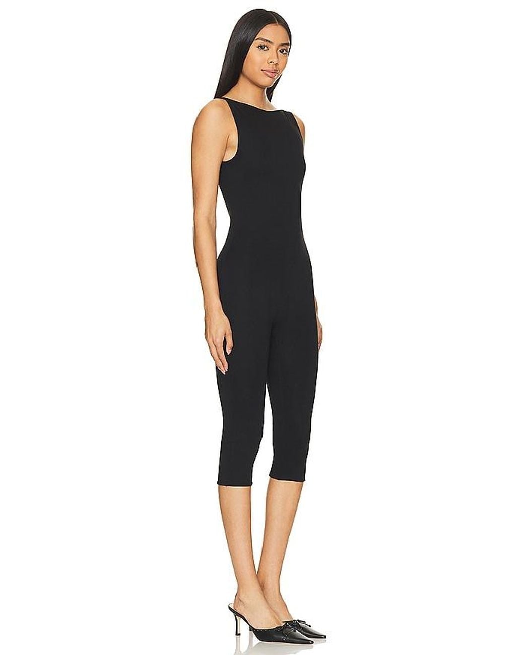 AFRM Black Tahlia Capri Jumpsuit