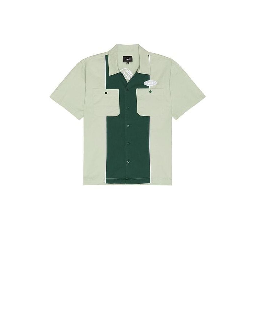 Huf Green Urethane Work Shirt for men