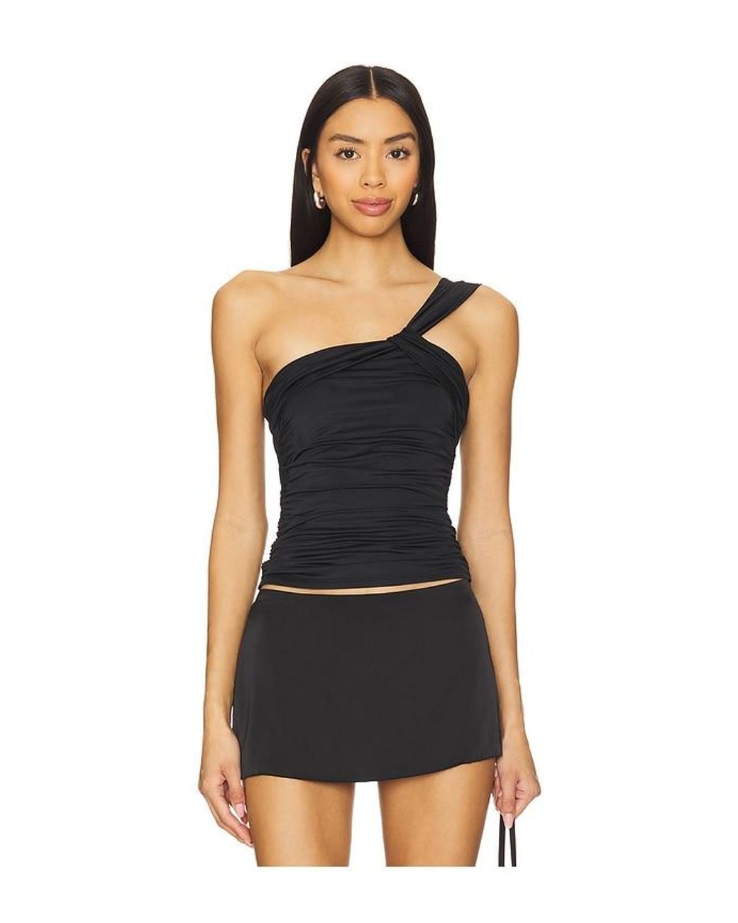 Maurie Twisted Top En Color Negro Talla (También En M) superdown de color Black