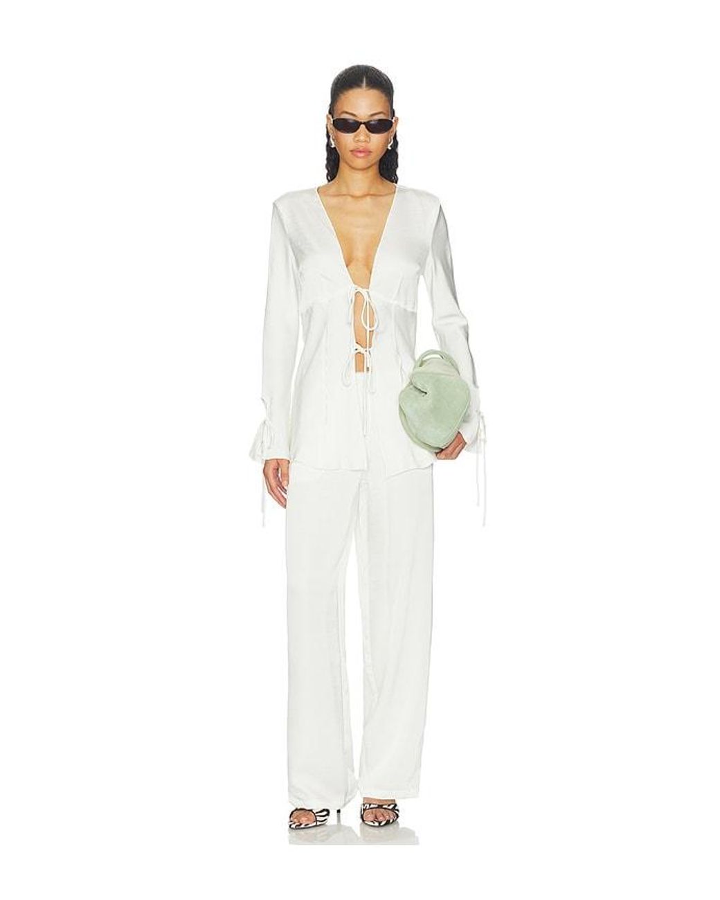 Lioness White Bloom Pant