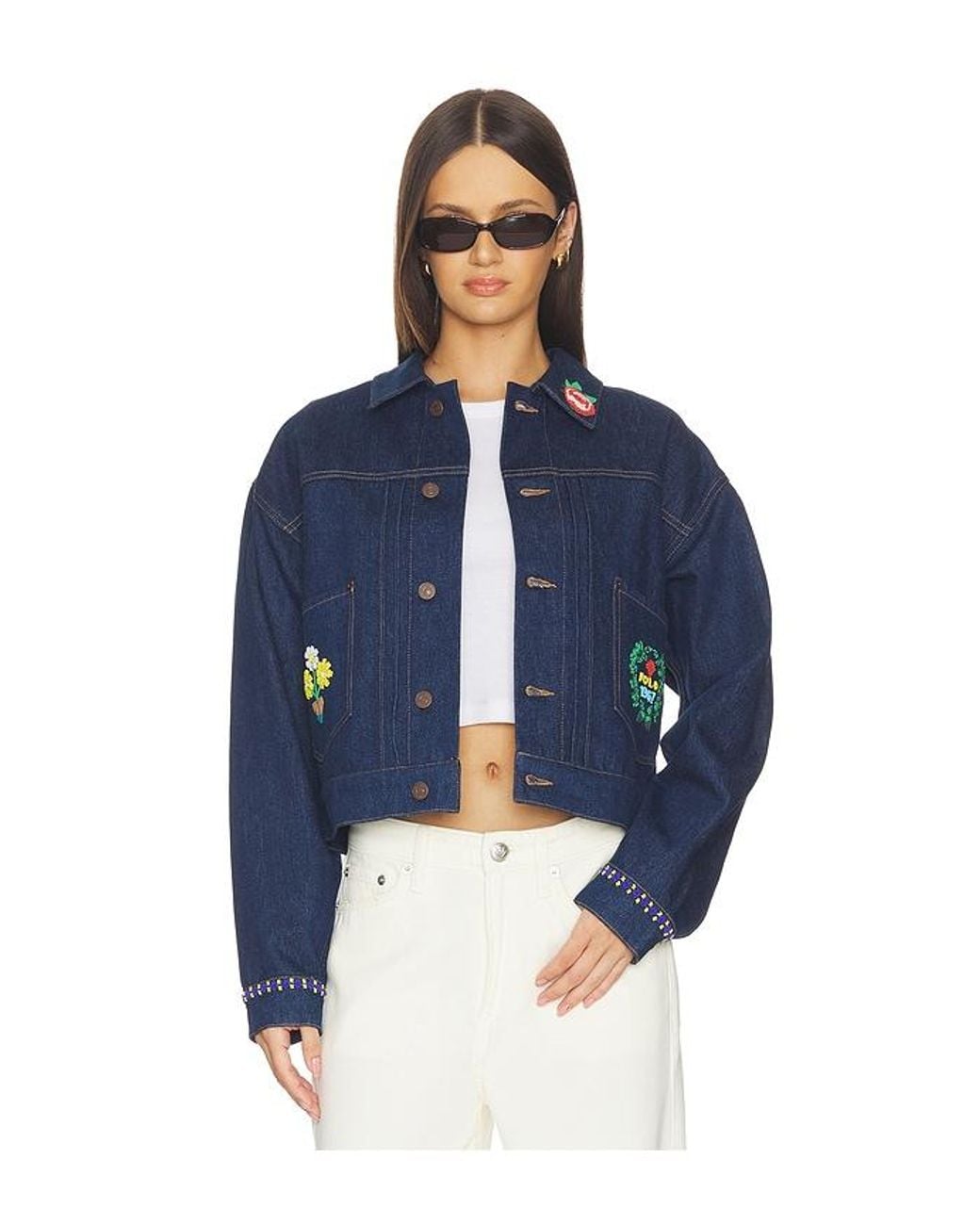 Polo Ralph Lauren Blue Rigid Denim Trucker Jacket