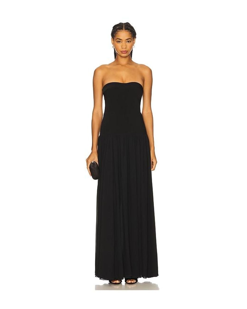 Lovers + Friends Black Margot Gown