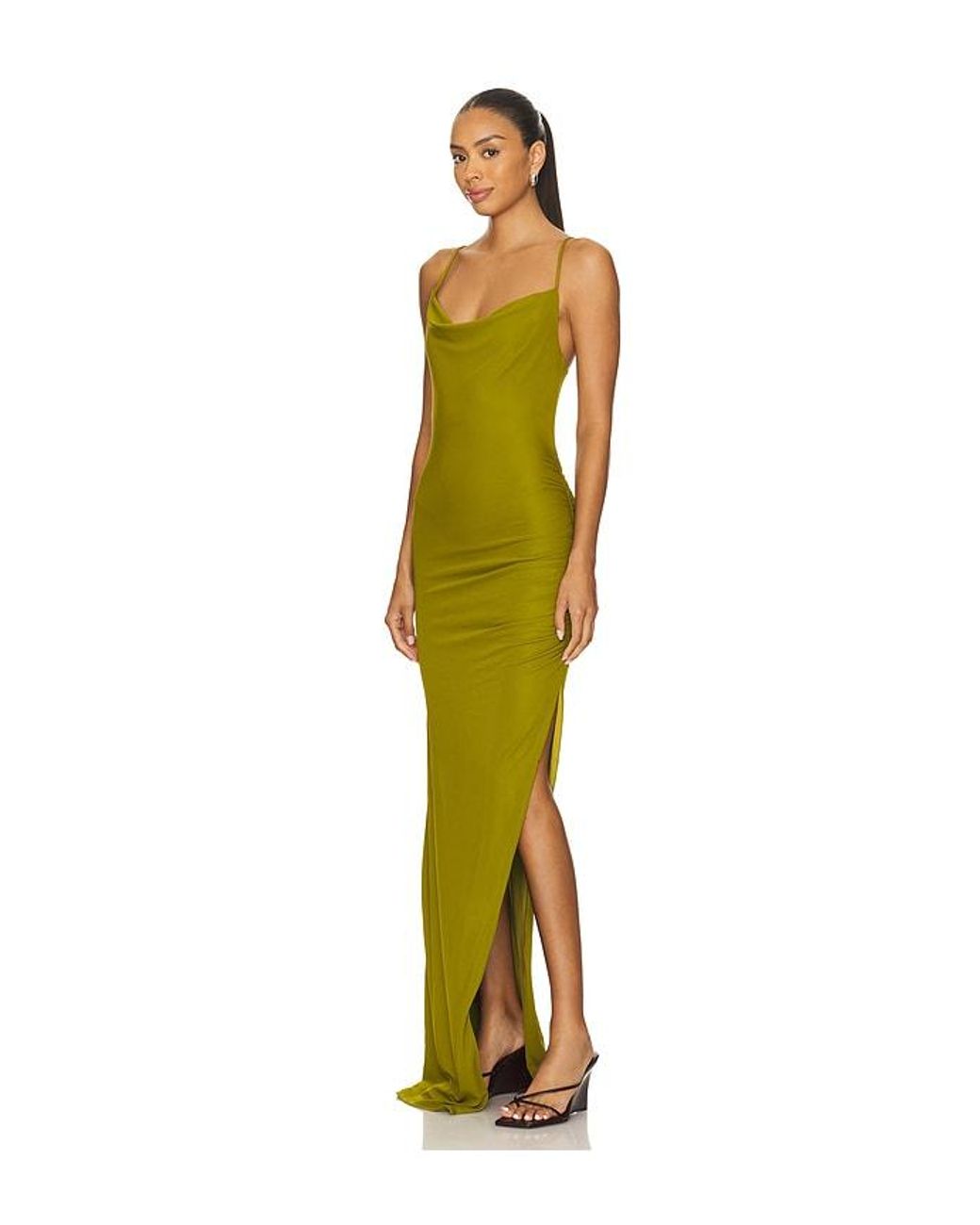 Lovers + Friends Green Odessa Gown