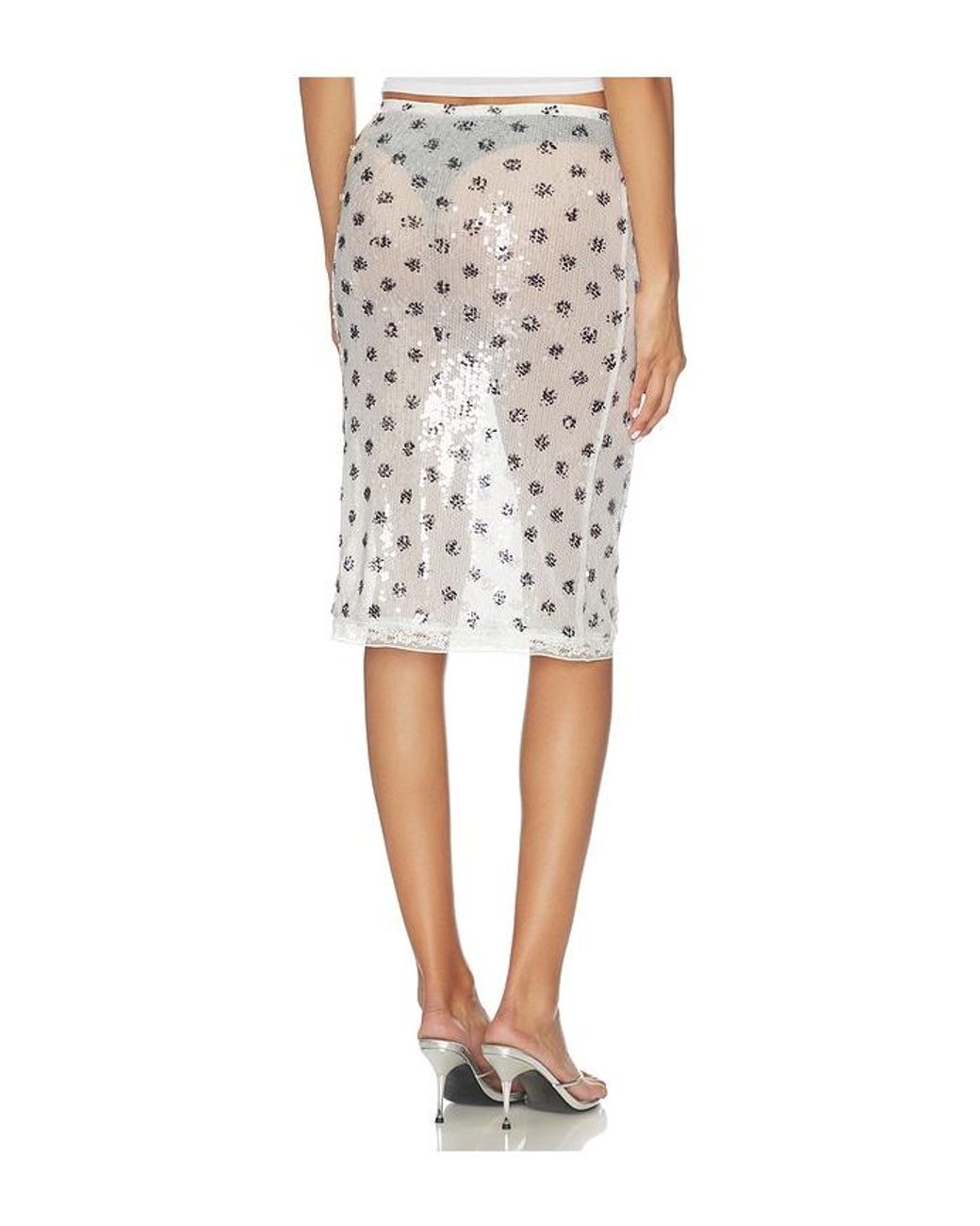 superdown Multicolor Helena Sequin Midi Skirt