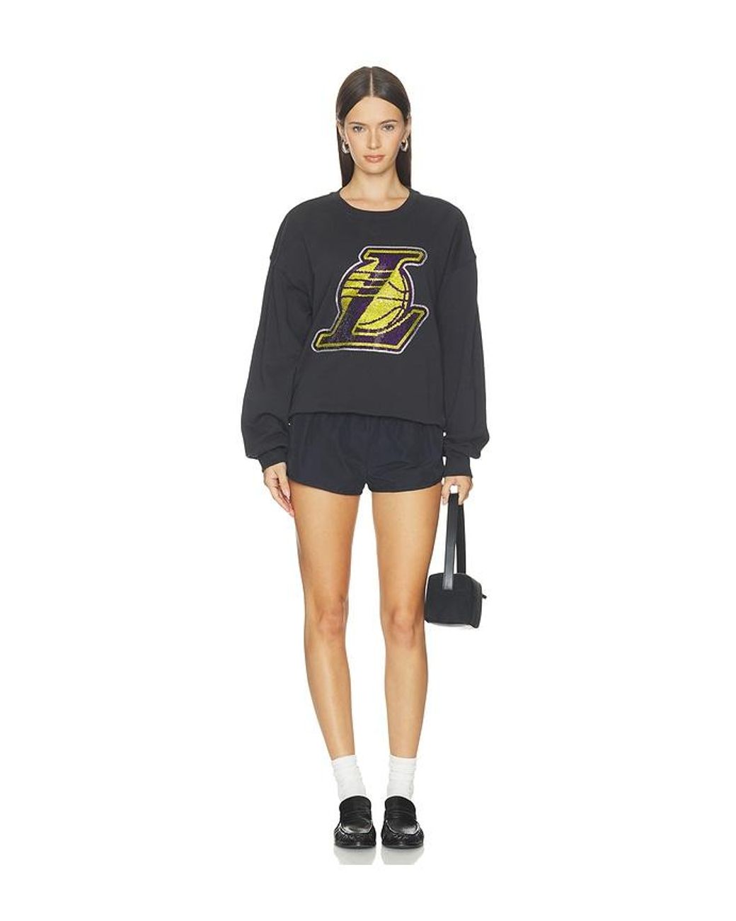 Terez Blue Los Angeles Lakers Marquee Crew Sweatshirt