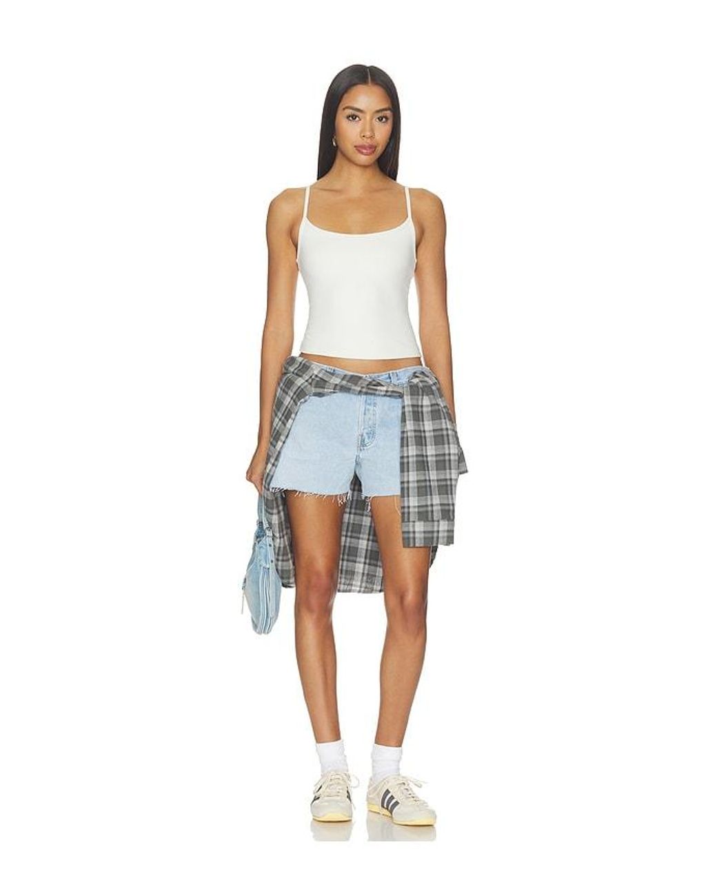 aligrace Blue 90S Low Waist Original Short