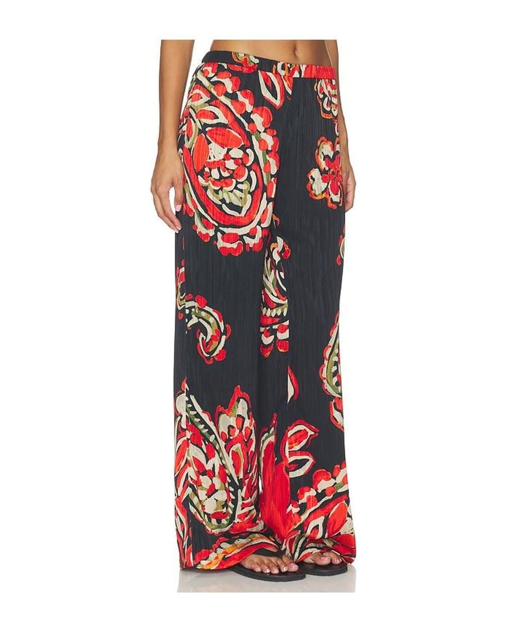 Amanda Uprichard Red Mariko Pants