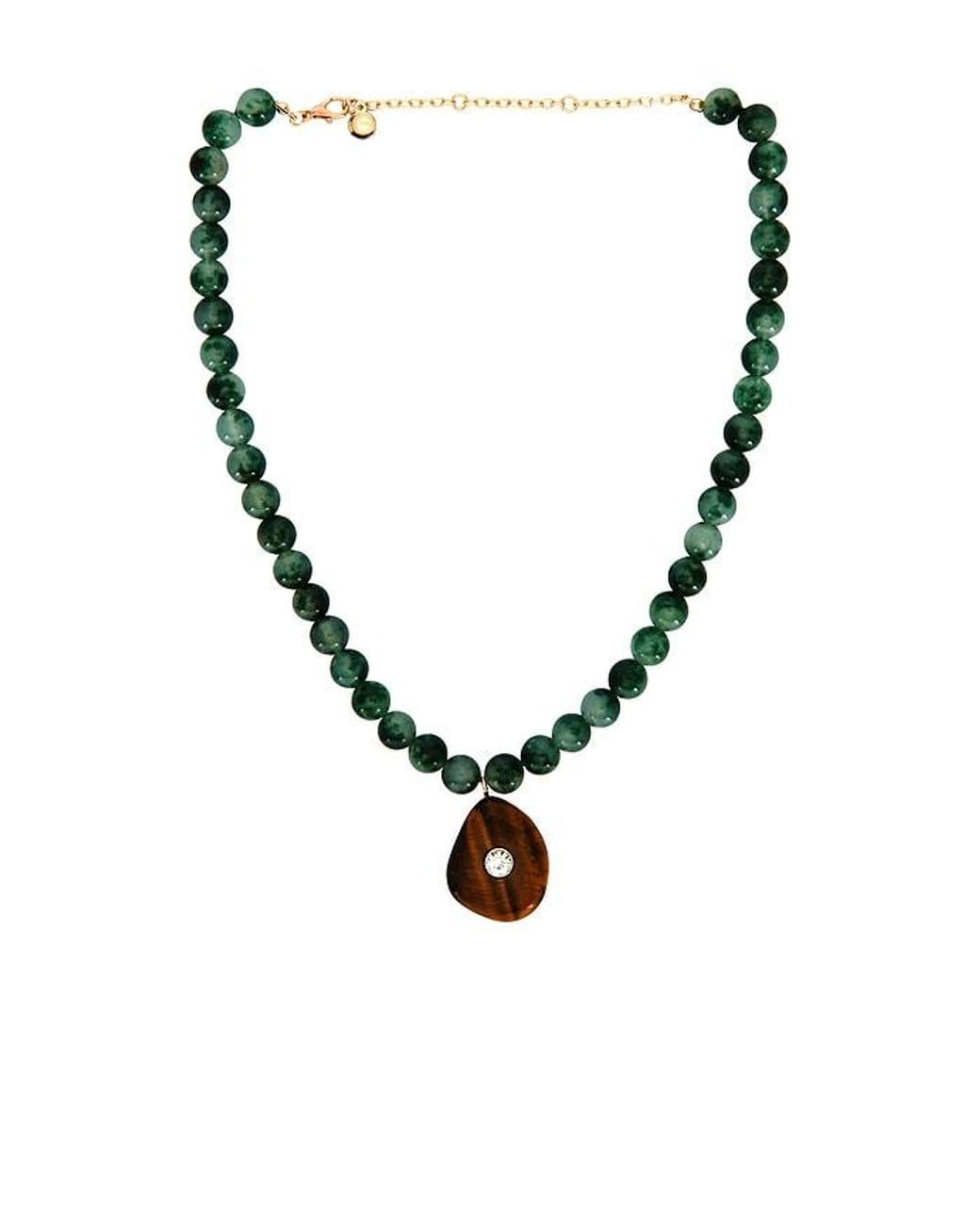 BaubleBar Black Jamie Semi Precious Beaded Necklace