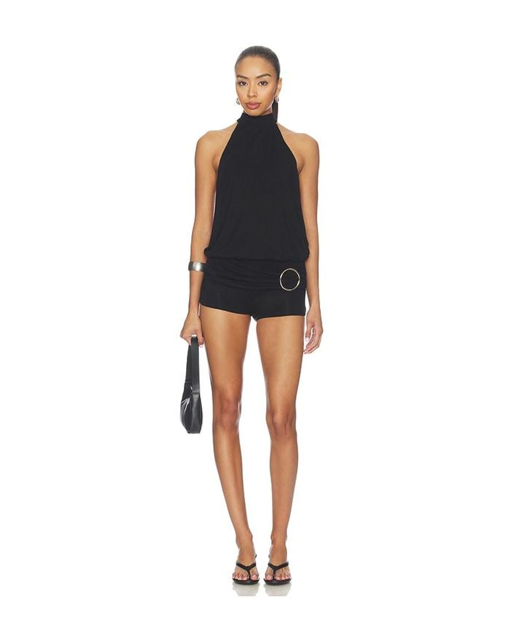 superdown Black Declynn Drape Top