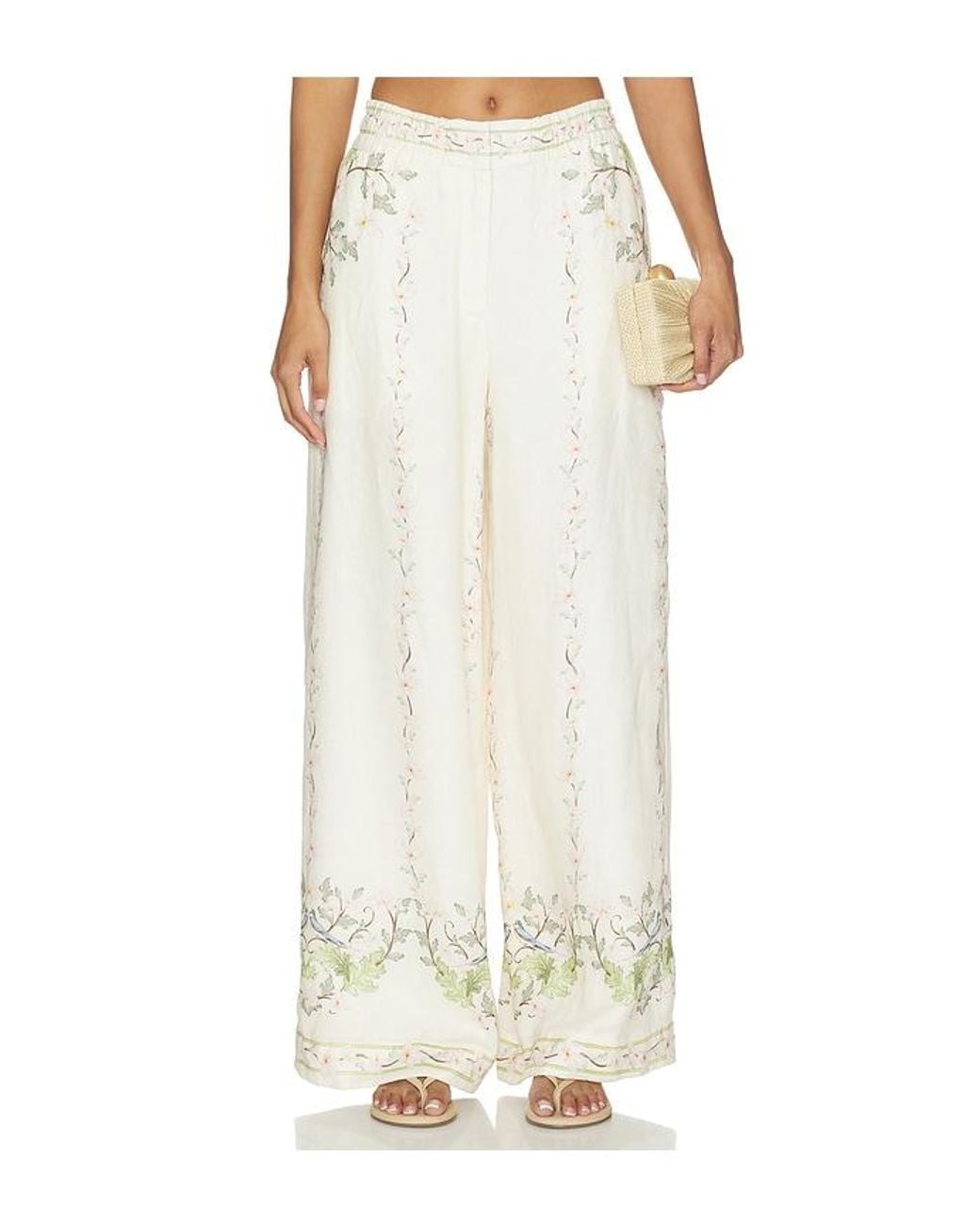 Agua Bendita White Tota Anhelo Pant