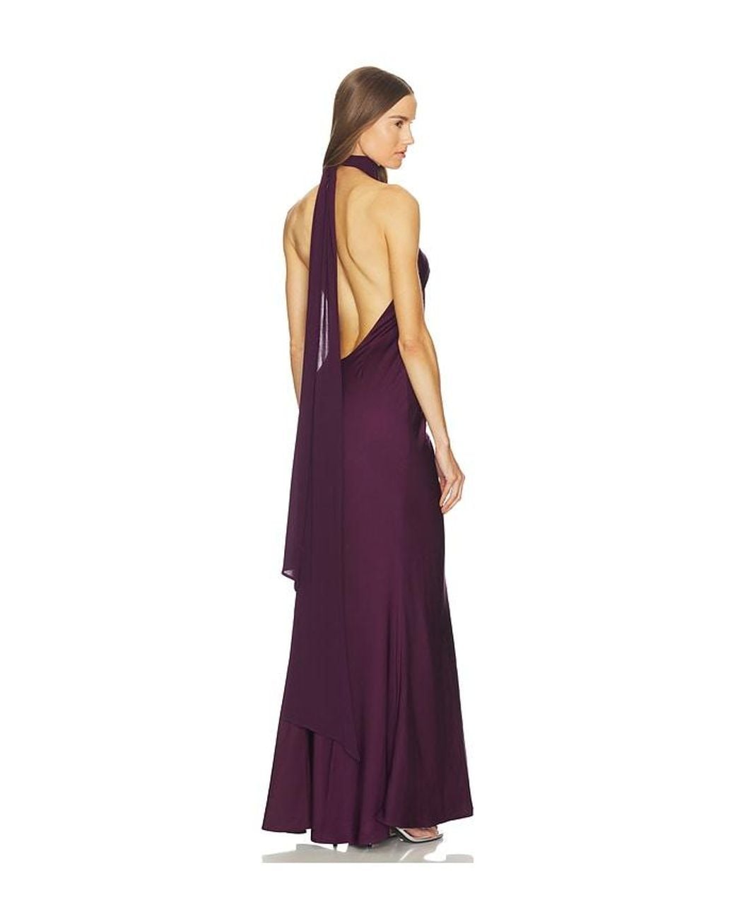 LOBA Purple Alexis Bias Gown