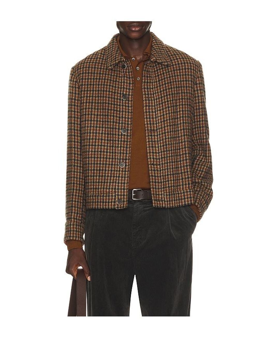Barena Brown Overshirt Tablo Fasser for men